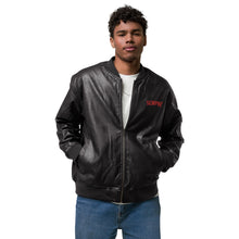 Load image into Gallery viewer, SEMPRÉ: Leather Bomber Jacket