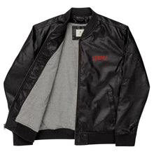 Load image into Gallery viewer, SEMPRÉ: Leather Bomber Jacket