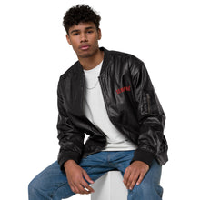 Load image into Gallery viewer, SEMPRÉ: Leather Bomber Jacket
