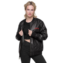 Load image into Gallery viewer, SEMPRÉ: Leather Bomber Jacket