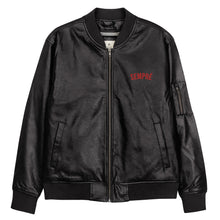 Load image into Gallery viewer, SEMPRÉ: Leather Bomber Jacket