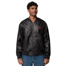 Load image into Gallery viewer, SEMPRÉ: Leather Bomber Jacket