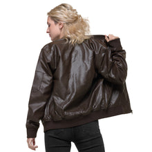 Load image into Gallery viewer, SEMPRÉ: Leather Bomber Jacket