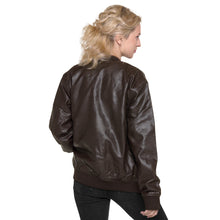 Load image into Gallery viewer, SEMPRÉ: Leather Bomber Jacket