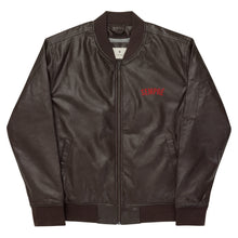 Load image into Gallery viewer, SEMPRÉ: Leather Bomber Jacket