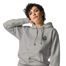 Load image into Gallery viewer, SEMPRE AQUA CREST : EMBROIDERED LOGO (Unisex Hoodie)