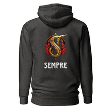 Load image into Gallery viewer, SEMPRE SIGNATURE LOGO : FRONT AND BACK DESIGN (Unisex Hoodie)