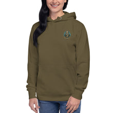 Load image into Gallery viewer, SEMPRE AQUA CREST : EMBROIDERED LOGO (Unisex Hoodie)