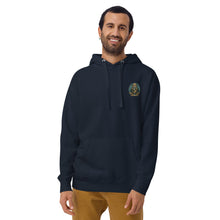 Load image into Gallery viewer, SEMPRE AQUA CREST : EMBROIDERED LOGO (Unisex Hoodie)