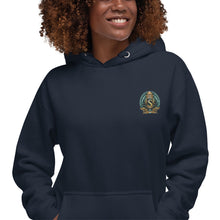 Load image into Gallery viewer, SEMPRE AQUA CREST : EMBROIDERED LOGO (Unisex Hoodie)