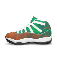 Load image into Gallery viewer, Green and Orange 🍊 Sempre Signature ™️Basketball Sneakers