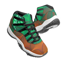 Load image into Gallery viewer, Green and Orange 🍊 Sempre Signature ™️Basketball Sneakers