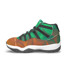 Load image into Gallery viewer, Green and Orange 🍊 Sempre Signature ™️Basketball Sneakers