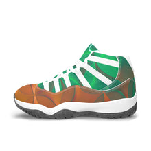 Load image into Gallery viewer, Green and Orange 🍊 Sempre Signature ™️Basketball Sneakers