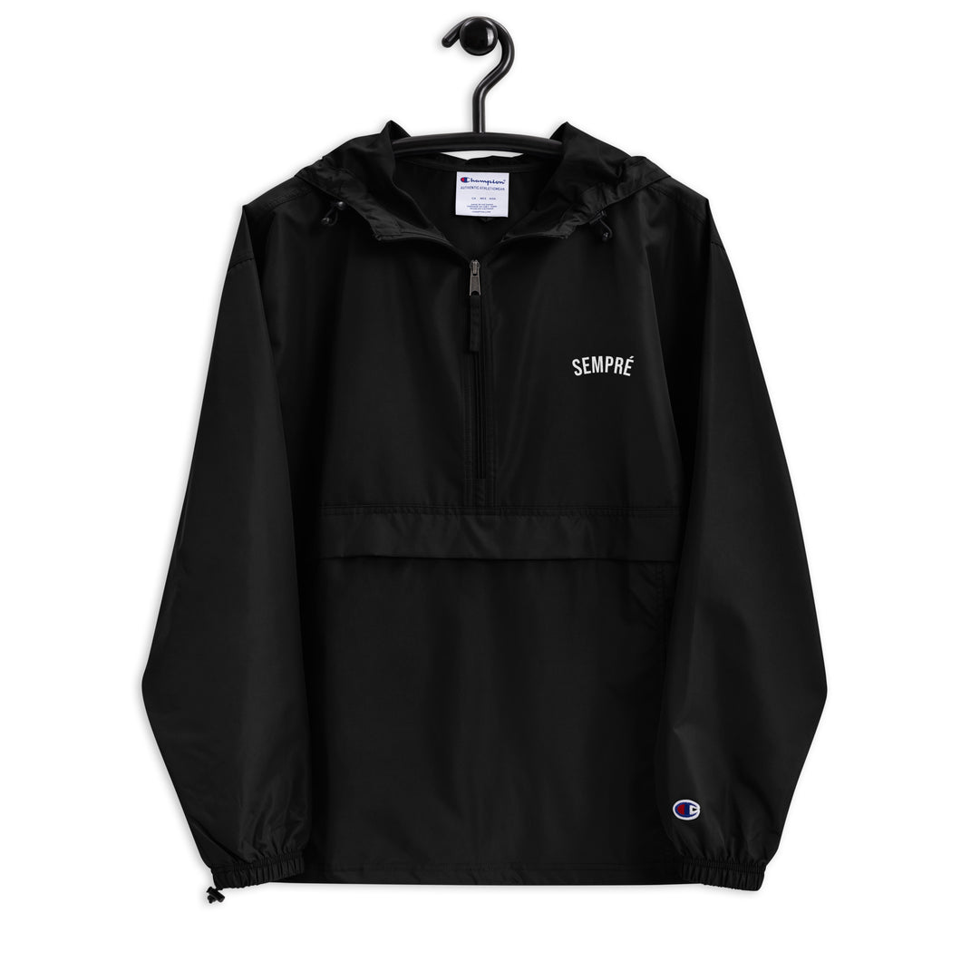 SEMPRÉ: Embroidered Champion Packable Jacket