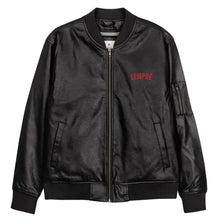 Load image into Gallery viewer, SEMPRÉ: Leather Bomber Jacket
