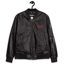 Load image into Gallery viewer, SEMPRÉ: Leather Bomber Jacket
