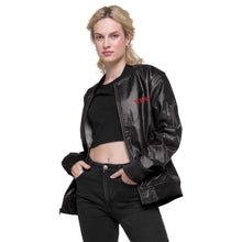 Load image into Gallery viewer, SEMPRÉ: Leather Bomber Jacket
