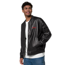 Load image into Gallery viewer, SEMPRÉ: Leather Bomber Jacket
