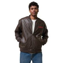 Load image into Gallery viewer, SEMPRÉ: Leather Bomber Jacket
