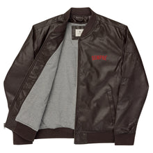 Load image into Gallery viewer, SEMPRÉ: Leather Bomber Jacket
