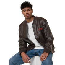 Load image into Gallery viewer, SEMPRÉ: Leather Bomber Jacket
