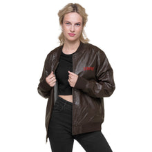 Load image into Gallery viewer, SEMPRÉ: Leather Bomber Jacket
