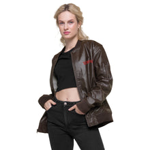 Load image into Gallery viewer, SEMPRÉ: Leather Bomber Jacket
