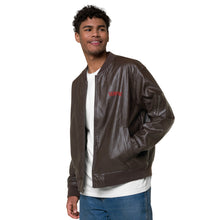 Load image into Gallery viewer, SEMPRÉ: Leather Bomber Jacket
