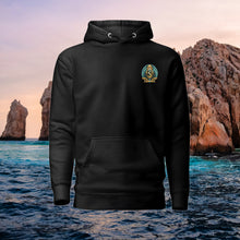 Load image into Gallery viewer, SEMPRE AQUA CREST : EMBROIDERED LOGO (Unisex Hoodie)
