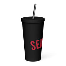 Load image into Gallery viewer, SEMPRÉ: Insulated tumbler with a straw
