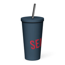 Load image into Gallery viewer, SEMPRÉ: Insulated tumbler with a straw
