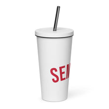 Load image into Gallery viewer, SEMPRÉ: Insulated tumbler with a straw
