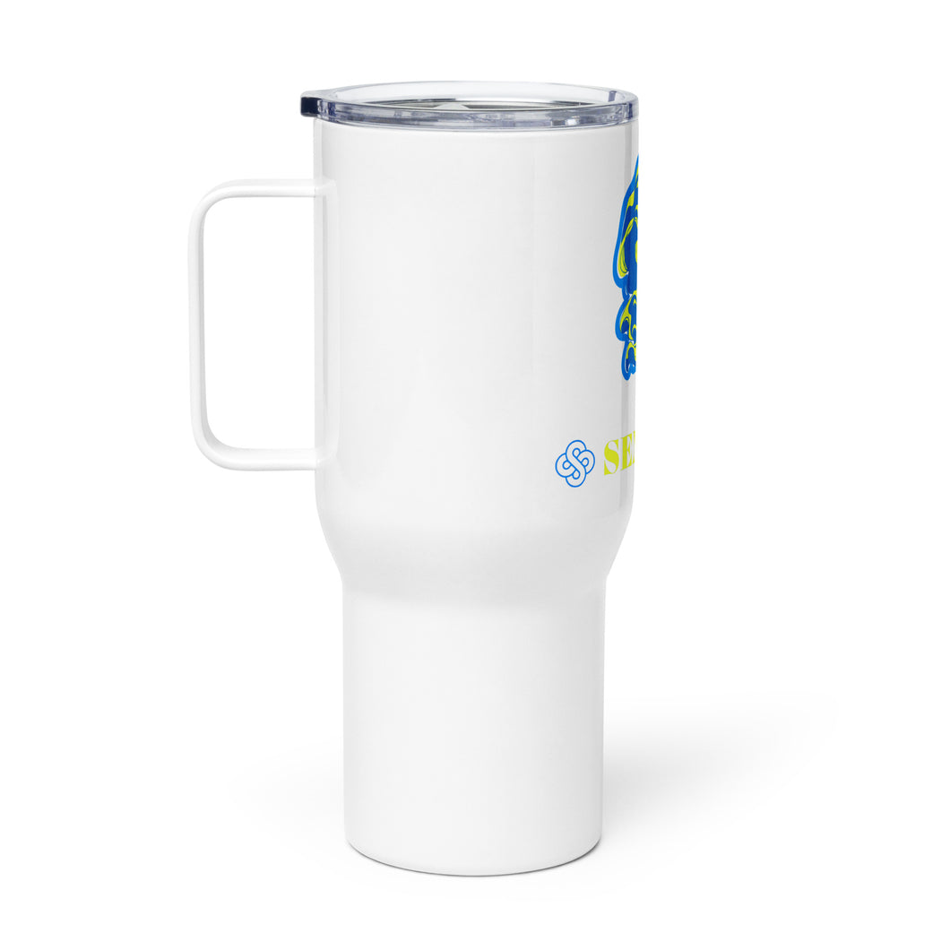 Philosopher Travel mug with a handle