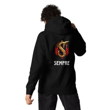 Load image into Gallery viewer, SEMPRE SIGNATURE LOGO : FRONT AND BACK DESIGN (Unisex Hoodie)
