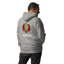 Load image into Gallery viewer, SEMPRE SIGNATURE LOGO : FRONT AND BACK DESIGN (Unisex Hoodie)
