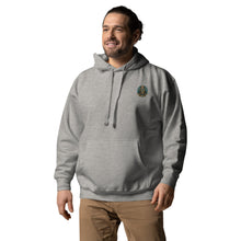 Load image into Gallery viewer, SEMPRE AQUA CREST : EMBROIDERED LOGO (Unisex Hoodie)
