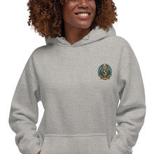 Load image into Gallery viewer, SEMPRE AQUA CREST : EMBROIDERED LOGO (Unisex Hoodie)
