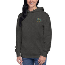 Load image into Gallery viewer, SEMPRE AQUA CREST : EMBROIDERED LOGO (Unisex Hoodie)
