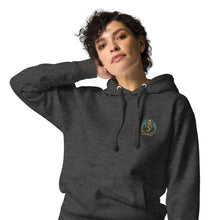 Load image into Gallery viewer, SEMPRE AQUA CREST : EMBROIDERED LOGO (Unisex Hoodie)
