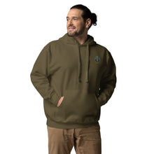 Load image into Gallery viewer, SEMPRE AQUA CREST : EMBROIDERED LOGO (Unisex Hoodie)
