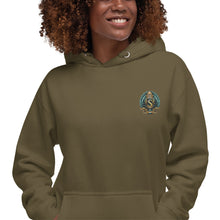 Load image into Gallery viewer, SEMPRE AQUA CREST : EMBROIDERED LOGO (Unisex Hoodie)
