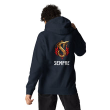 Load image into Gallery viewer, SEMPRE SIGNATURE LOGO : FRONT AND BACK DESIGN (Unisex Hoodie)
