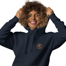 Load image into Gallery viewer, GOLD SEMPRE CREST : EMBROIDERED LOGO (Unisex Hoodie)
