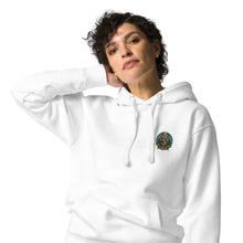 Load image into Gallery viewer, SEMPRE AQUA CREST : EMBROIDERED LOGO (Unisex Hoodie)
