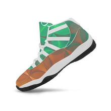 Load image into Gallery viewer, Green and Orange 🍊 Sempre Signature ™️Basketball Sneakers
