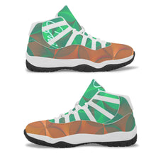 Load image into Gallery viewer, Green and Orange 🍊 Sempre Signature ™️Basketball Sneakers
