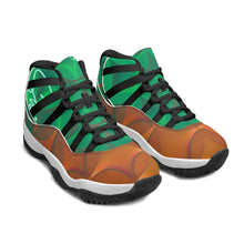 Load image into Gallery viewer, Green and Orange 🍊 Sempre Signature ™️Basketball Sneakers
