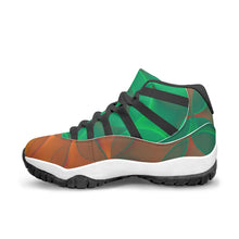 Load image into Gallery viewer, Green and Orange 🍊 Sempre Signature ™️Basketball Sneakers
