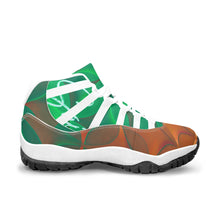 Load image into Gallery viewer, Green and Orange 🍊 Sempre Signature ™️Basketball Sneakers
